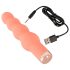 You2Toys - vibrador mini con cuentas - silicona color melocotón