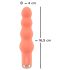 You2Toys - vibrador mini con cuentas - silicona color melocotón