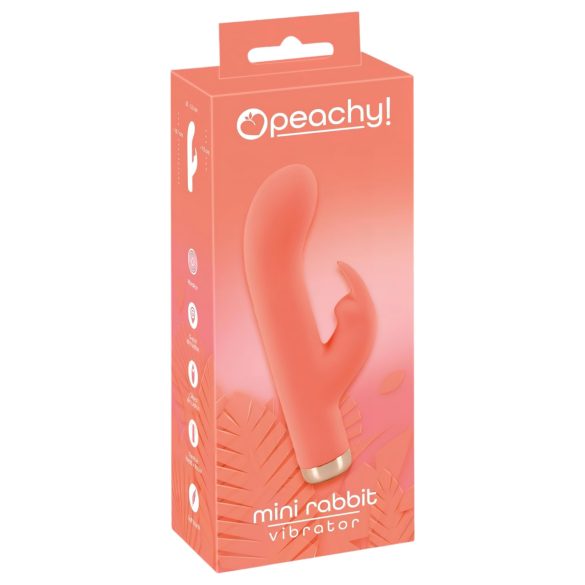 You2Toys Peachy! Mini Rabbit - Vibrador Recargable con Conejito (Durazno)