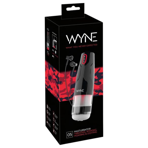 WYNE 05 - masturbador automático rotatorio - recargable - negro y blanco