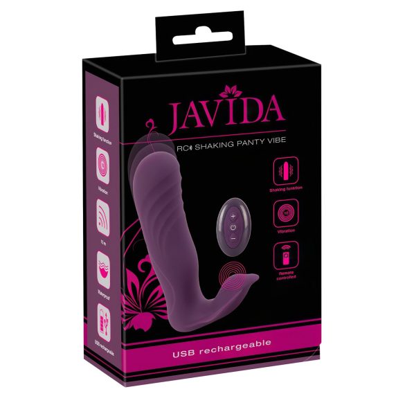 Javida RC - Vibrador Clitorial 2 Funciones con Control Remoto (Lila)