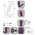 Javida RC - Vibrador Clitorial 2 Funciones con Control Remoto (Lila)