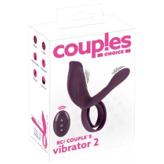   Couples Choice - anillo vibrador recargable con control remoto (lila)