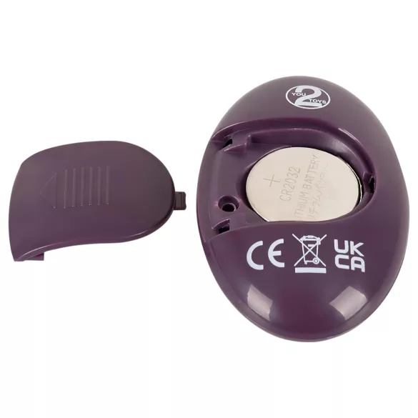 Couples Choice - anillo vibrador recargable con control remoto (lila)
