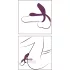 Couples Choice - anillo vibrador recargable con control remoto (lila)