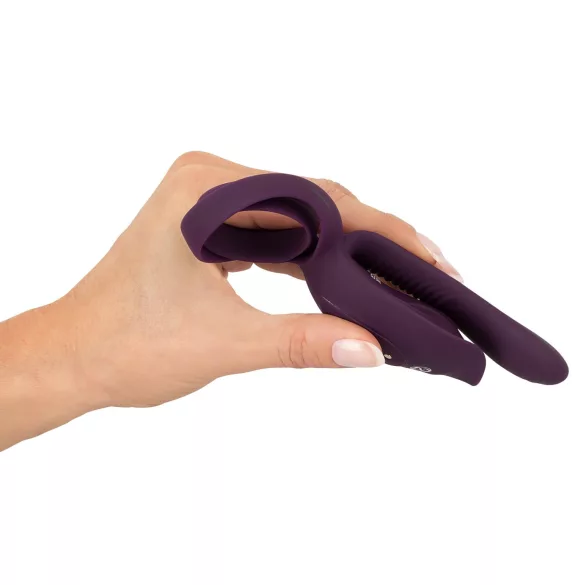 Couples Choice - anillo vibrador recargable con control remoto (lila)
