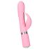 Pillow Talk Lively - vibrador recargable con estimulador de clítoris (rosa)