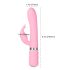 Pillow Talk Lively - vibrador recargable con estimulador de clítoris (rosa)