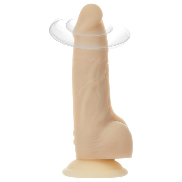 Naked Addiction Rotating 7 - vibrador rotante (18cm) - natural
