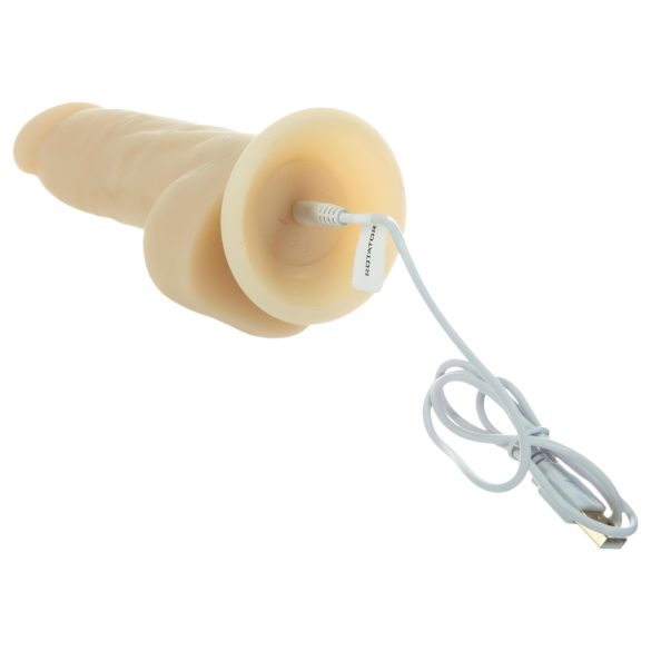 Naked Addiction Rotating 7 - vibrador rotante (18cm) - natural