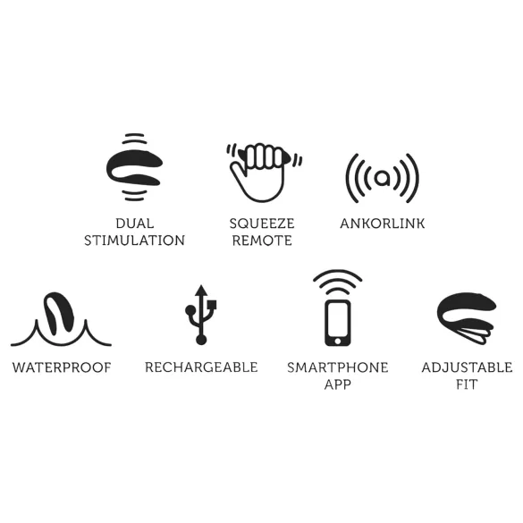 We-Vibe Chorus - Vibrador para parejas controlado por app (naranja)