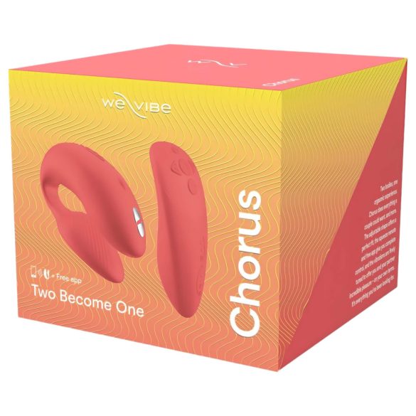 We-Vibe Chorus - vibrador para parejas recargable con app - naranja