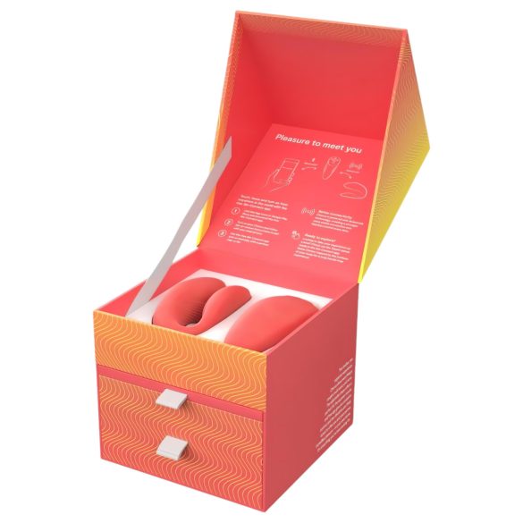We-Vibe Chorus - vibrador para parejas recargable con app - naranja