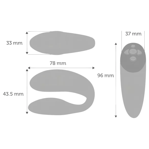 We-Vibe Chorus - Vibrador para parejas controlado por app (naranja)
