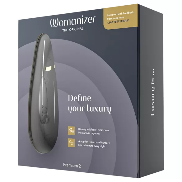 Womanizer Premium 2 - succionador de clítoris por ondas - negro