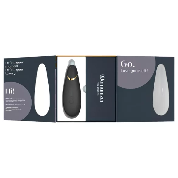 Womanizer Premium 2 - succionador de clítoris por ondas - negro