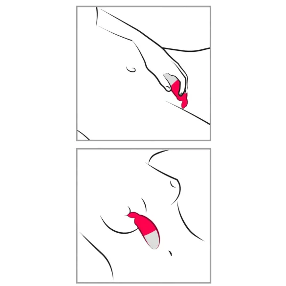 Happyrabbit Knicker - vibrador de clítoris recargable - silicona roja