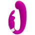 Vibrador Mini G con Estimulador de Clítoris Happyrabbit - Recargable (Morado)
