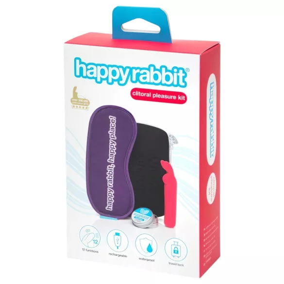 Happyrabbit - vibrador estimulador de clítoris recargable - set 4 piezas