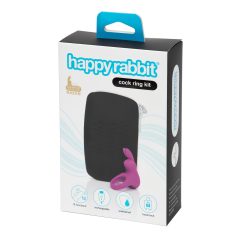   Happyrabbit - Anillo vibrador para pene con estuche - silicona lila