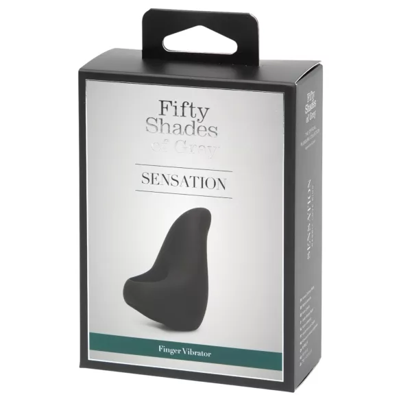 Fifty Shades of Grey - Vibrador para dedo - potente - silicona negra