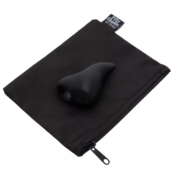 Fifty Shades of Grey - Vibrador para dedo - potente - silicona negra