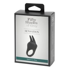   Fifty Shades of Grey - anillo vibrador para el pene y clítoris - silicona negra