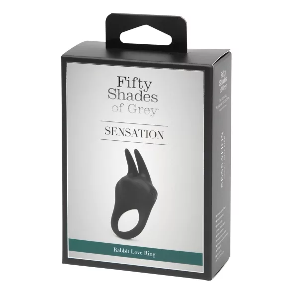 Fifty Shades of Grey - anillo vibrador para el pene y clítoris - silicona negra