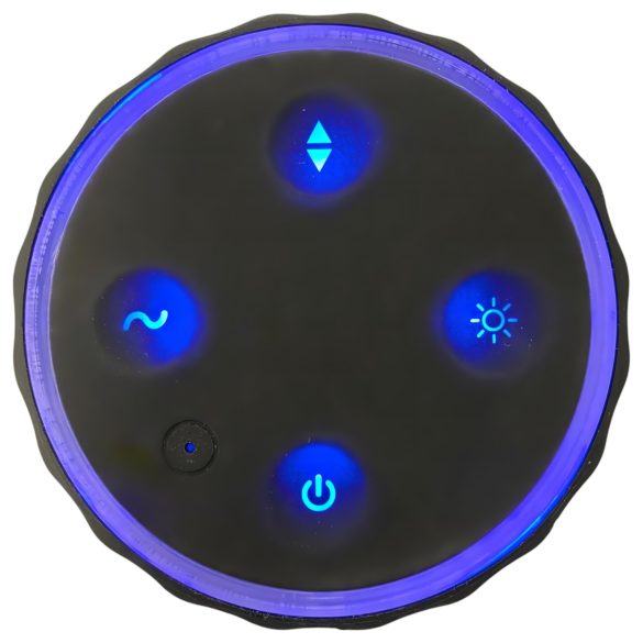 Rebel - masturbador masculino recargable 3 funciones - silicona negra