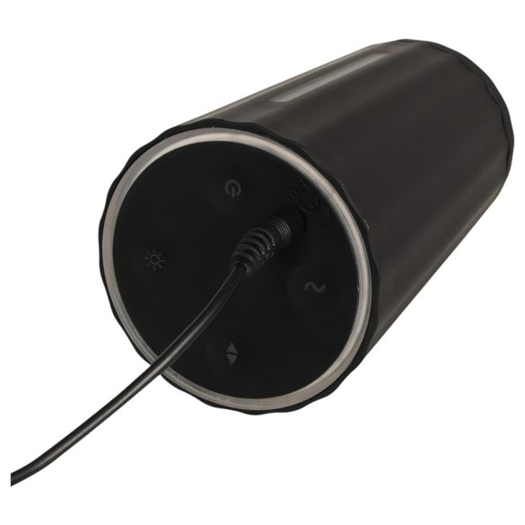 Rebel - masturbador masculino recargable 3 funciones - silicona negra