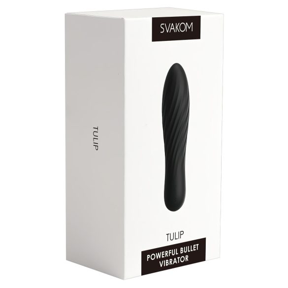 Svakom Tulip - mini vibrador recargable - negro