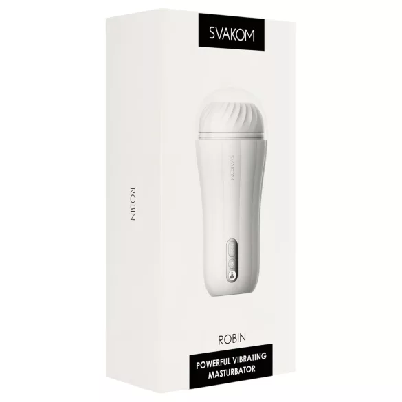 Svakom Robin - masturbador recargable (blanco)