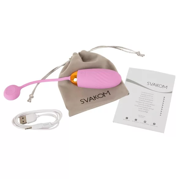 Svakom Ella Neo - huevo vibrador inteligente - silicona rosa
