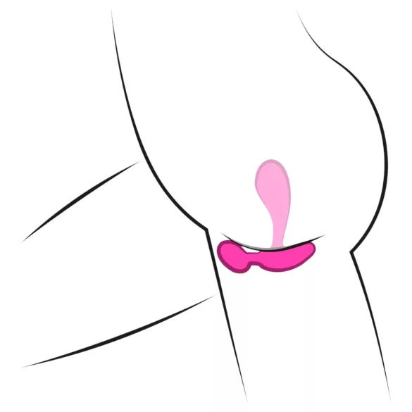 SMILE RC - vibrador punto G recargable con mando - silicona rosa