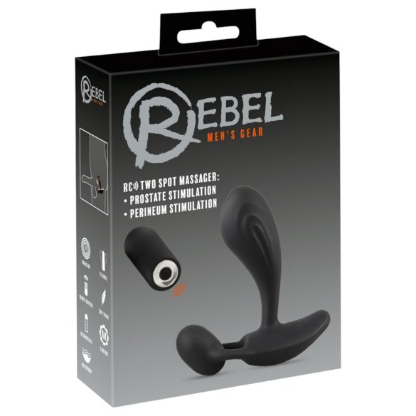 Vibrador Prostata Rebel RC 2en1 (negro)