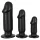 Anos - kit de entrenamiento anal - set de plugs anales 3 piezas - negro