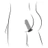 Anos - kit de entrenamiento anal - set de plugs anales 3 piezas - negro