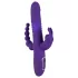 SMILE Triple - vibrador recargable triple, rotación y embestidas (lila)