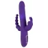 SMILE Triple - vibrador recargable triple, rotación y embestidas (lila)