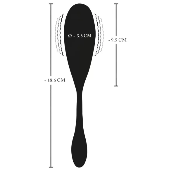 XOUXOU - huevo vibrador remoto - control inalámbrico - negro