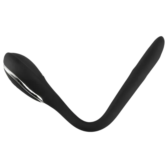 Dilatador uretral para pene - dilatador vibratorio recargable (1 cm, negro)