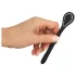 Dilatador uretral para pene - dilatador vibratorio recargable (1 cm, negro)