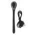 Penis Plug Dilator - dilatador uretral vibrador recargable 1cm - negro