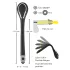 Penis Plug Dilator - dilatador uretral vibrador recargable 1cm - negro