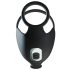 Rebel - Anillo pene y vibrador para testículos recargable (negro)