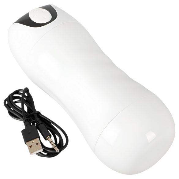STROKER - masturbador masculino succión vibración recargable blanco