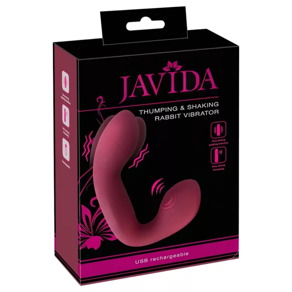 Javida Thumping - vibrador pulsante para punto G y clítoris (rojo)