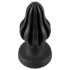 ANOS - plug anal suave con textura 7cm (negro)