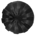 ANOS - plug anal blando acanalado - 7 cm (negro)