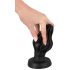 ANOS - plug anal suave con textura 7cm (negro)